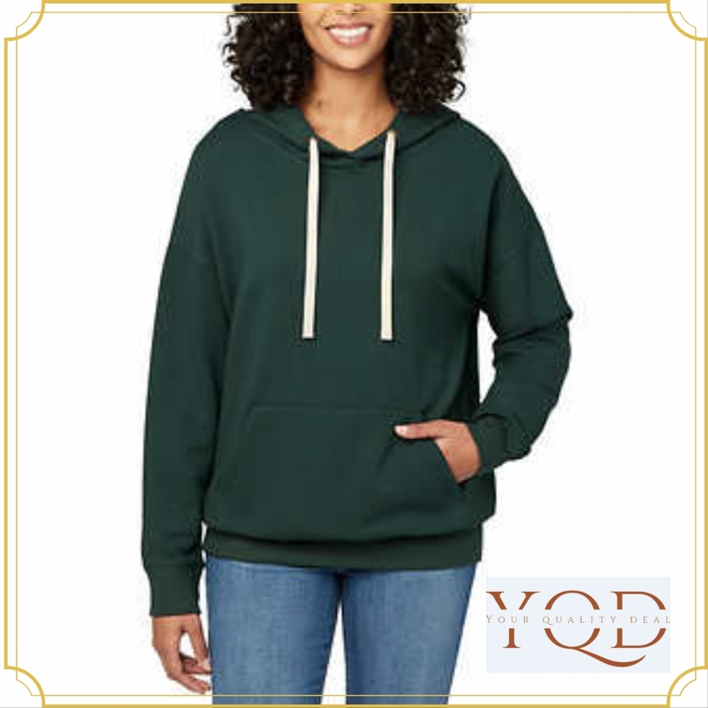 Buffalo Ladies' Super Soft Hoodie with Pocket, Green (Dark Cedar)